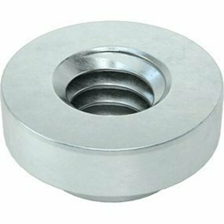 BSC PREFERRED Zinc-Plated Steel Press-Fit Nut for Sheet Metal M4 x 0.7 Thread for 1.4mm Minimum Panel Thick, 25PK 95185A610